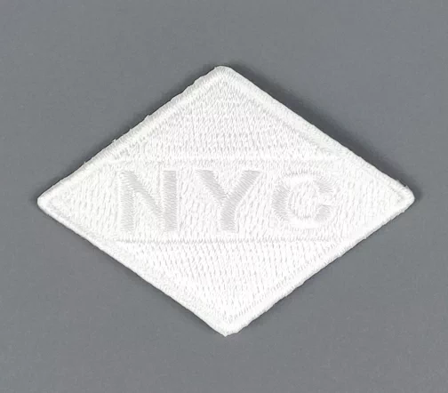 Термоаппликация "NYC", 4 х 5,5 см, белый, арт. 569506.F