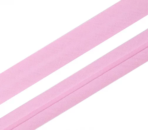 Косая бейка SAFISA, 20мм, хлопок, цвет 006, розовый