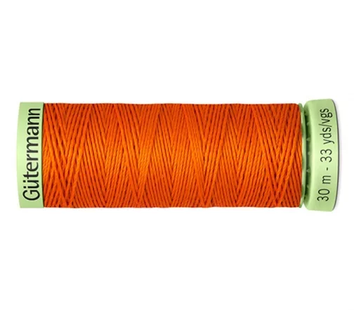 Нить Top Stitch для отстрочки, 30м, 100% п/э, цвет 351 оранжевый, Gutermann 744506