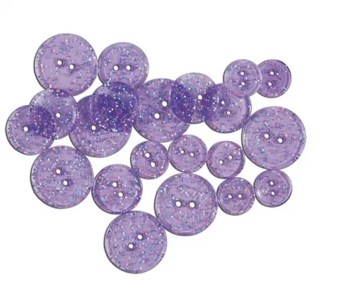 Пуговицы, "Glitter Buttons", 20 шт, арт. 550001456