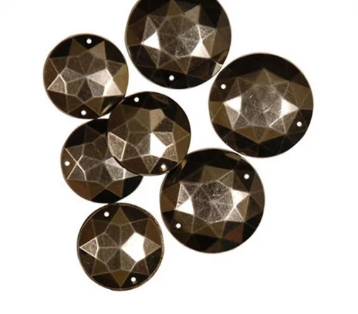 Набор  декоративных элементов Favorite Findings, "Серебрянные круги" 20*25 мм, 11 шт