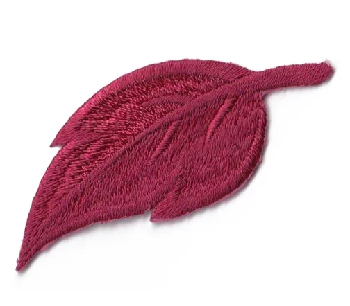 Термоаппликация Marbet "Лист крупный", 6,4 х 2,6 см, темно-красный, 565111.M