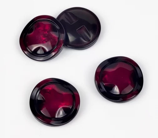 Пуговица, Union Knopf, на ножке, пластик, цв.бордо, 28мм, 453487-028-0054