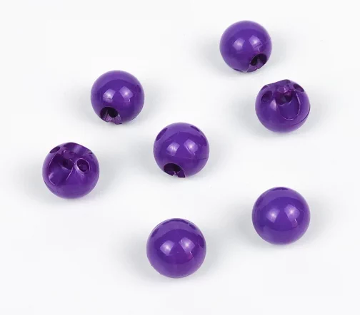 Пуговицы, Union Knopf, "Шарик", на ножке, пластик, цвет фиолетовый, 10 мм