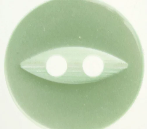 Пуговицы Hemline "Basic", пластик, 2 отв., 15 мм, 8 шт., цвет зеленый