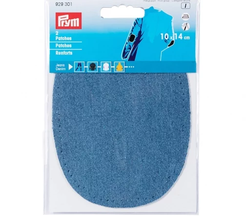 929301 Заплатки термоклеевые джинсовые 10*14см, 2шт, темно-синий цв. Prym