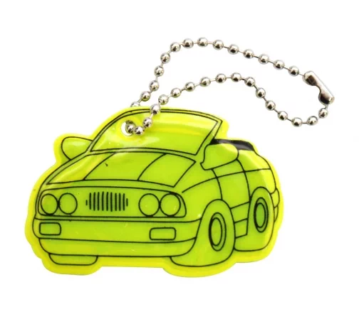 7714885 Световозвращатель "Машина" 5,5х3,7 см, 2шт/уп., цвет желтый