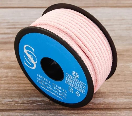 Шнур плетеный SAFISA, 4 мм, цвет розовый, 25281-4-05