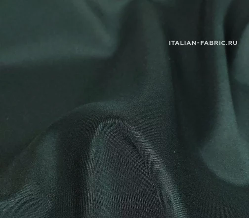 Подкладочная ткань стрейч, цвет темный изумруд, 1062056