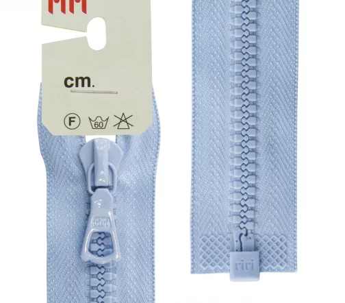 Молния Riri трактор разъёмная, 1 замок, 6мм, 80см, цвет 2603, светло-голубой