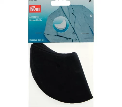 994185 Подмышечники, размер S, 100% хлопок, 2шт, черный, Prym