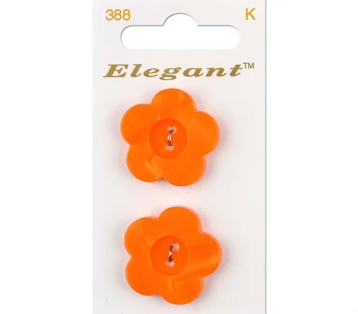 Пуговицы, Elegant, арт. 388 J, 2 отв., 25 мм, пластик, 2 шт.