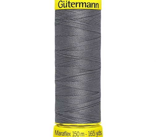 Нить Maraflex для трикотажа, 150м, 100% п/э, цвет 496 серо-стальной, Gutermann 777000