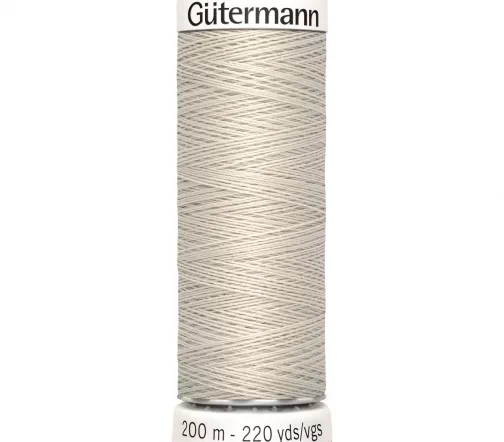 Нить Sew All для всех материалов, 200м, 100% п/э, цвет 299 св.серо-бежевый, Gutermann 748277