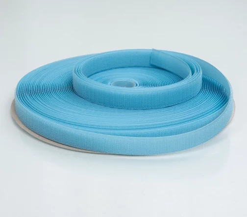 Лента контактная "крючок", шир. 20 мм, цвет голубой, 20007