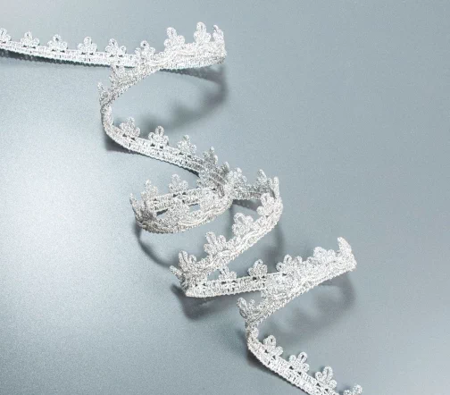 Тесьма Passan ажурная, 21 мм, цвет серебристый