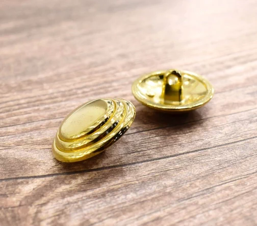 Пуговица Sandra, на ножке, 20 мм, металл, цвет золотой