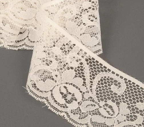 Кружево LAKIDAIN, ширина 60 мм, цвет сливочный