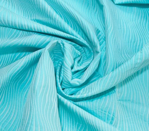 Жаккард "Бирюзовые волны", 02048