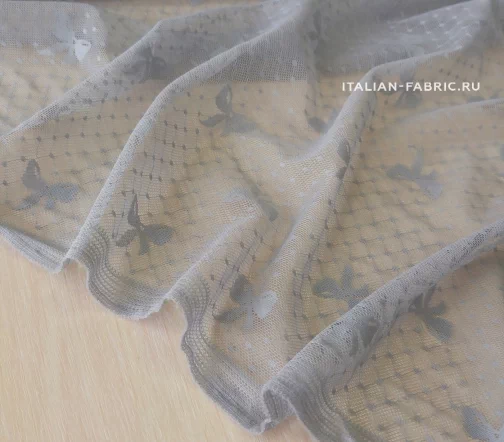 Сетка "Бантики", цвет серый, 01125-5