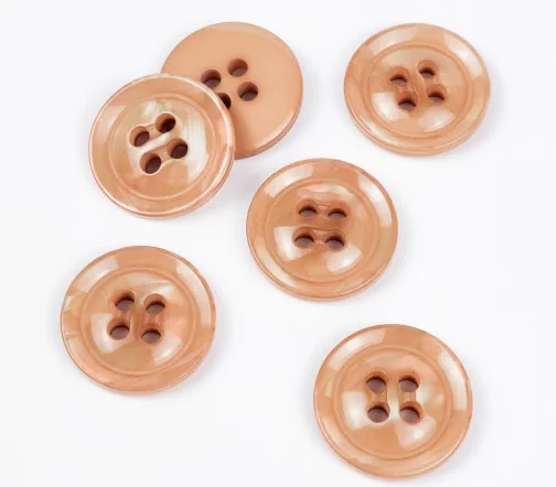 Пуговицы, Union Knopf, 4 отв., пластик, цвет беж. перламутровый, 23 мм