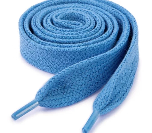 Шнур для худи, ширина 21 мм, длина 120 см, цвет голубой