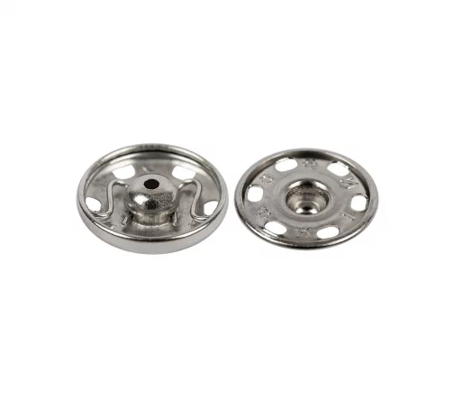 Кнопки пришивные, Koh-i-Noor, 12 мм, металл, цвет никель, 6 шт.