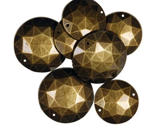 Набор  декоративных элементов Favorite Findings, "Золотые круги" 20*25 мм, 11 шт