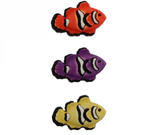 Декоративные пуговицы Buttons Galore "Рыбка-клоун", FN124