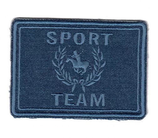 Термоаппликация "Sport team синяя", 10 х 7,4 см, 565002.M