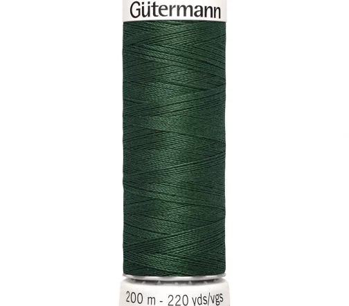 Нить Sew All для всех материалов, 200м, 100% п/э, цвет 555 т.серо-зеленый, Gutermann 748277