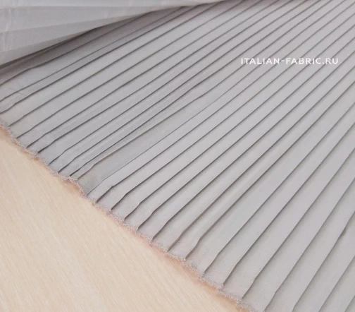 Плиссе креп, цвет серый, 01726-7