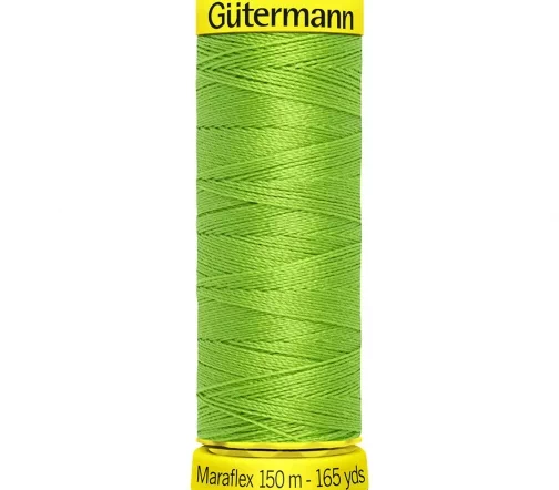 Нить Maraflex для трикотажа, 150м, 100% п/э, цвет 336 лаймовый, Gutermann 777000