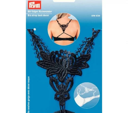 991944 Бретель для бюстгальтера с декором на спине, 10 мм, Prym