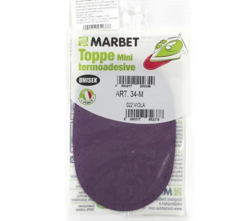 Термозаплатка мини экозамша, 13 х 8,5 см, арт. 34-М/022, фиолетовый