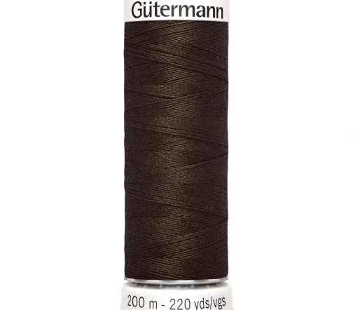 Нить Sew All для всех материалов, 200м, 100% п/э, цвет 021 серо-коричневый, Gutermann 748277
