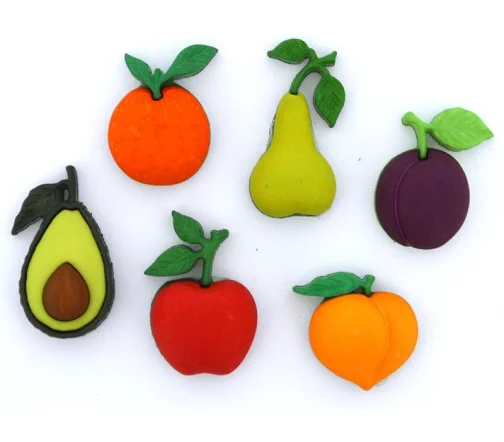 Декоративные пуговицы Dress It Up "Фрукты", 5 шт., 10414