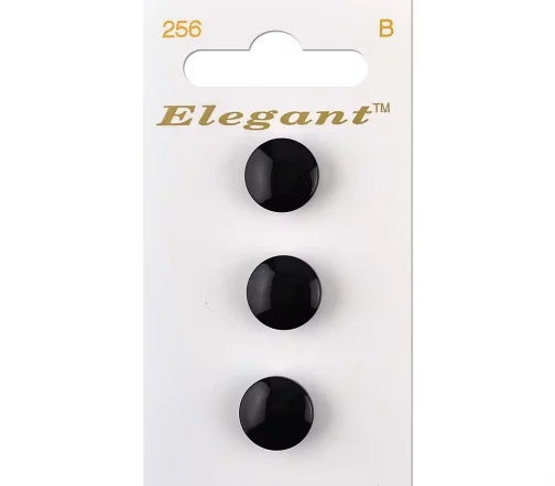 Пуговицы, Elegant, арт. 256 D, на ножке, 12 мм, пластик, 3 шт.