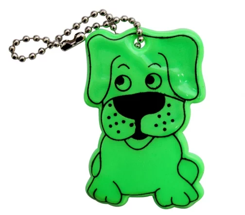 7714886 Световозвращатель "Собака" 4х5,8 см, 2шт/уп., цвет зеленый