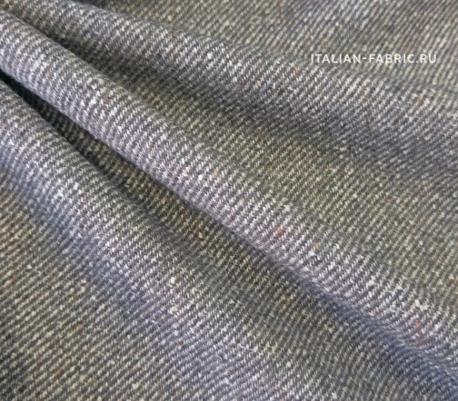 Шерсть с кашемиром костюмная, цвет серый меланж, 60864