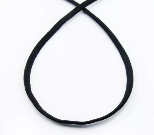 Резинка SAFISA шляпная, 3 мм, цвет 01, черный