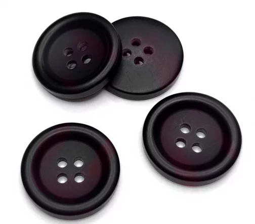 Пуговица DILL, 4 отв., пластик, цвет марсала, 23 мм