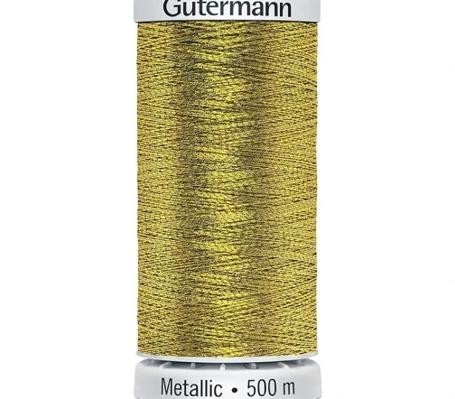 Нить Sulky отделочная металлик, 500м, цвет 7004 золото, Gutermann 709778