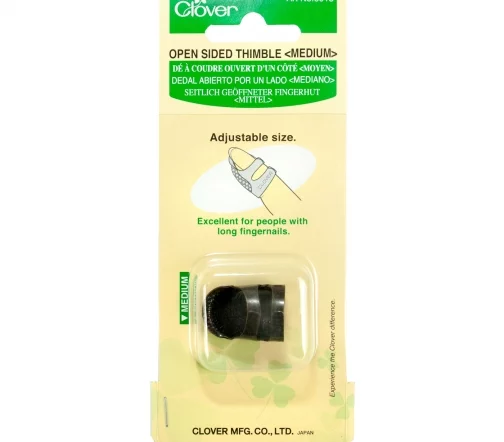 6018 Наперсток регулируемый с открытым верхом средний, латунь, Clover