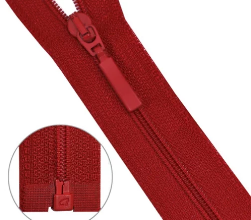 Молния ARTA "витая" разъем., 1 зам., Т6 - 85см (519 красный), 253-85-519