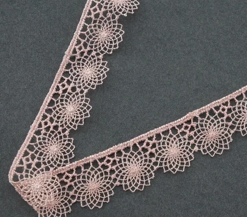 Гипюр IEMESA, ширина 16 мм, цвет розовый