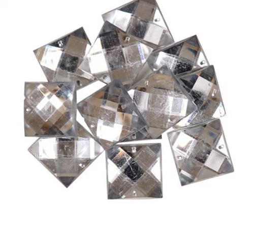 Набор  декоративных элементов Favorite Findings, "Блестящие квадраты" 20*20 мм, 11 шт