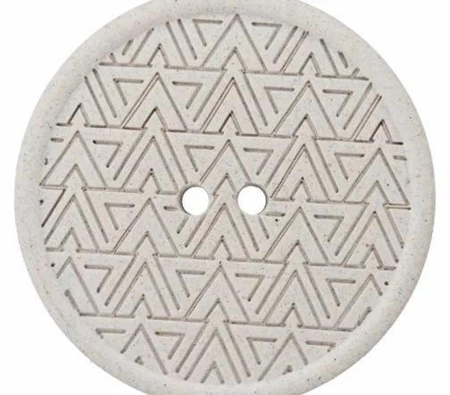 Пуговица, Union Knopf, 2 отв., конопля/пластик, цв.серый, 20мм, 453503-020-0074