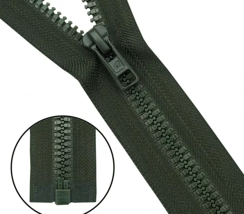 Молния ARTA "трактор" разъем. (1 зам.,Т6) -60см (2076) (A237 темный хаки), 193-60-A237