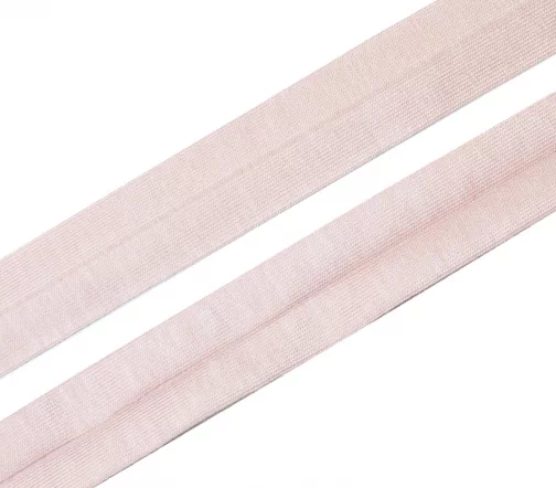 Косая бейка SAFISA трикотажная, 20 мм, хлопок, цвет 145, нежно-розовый